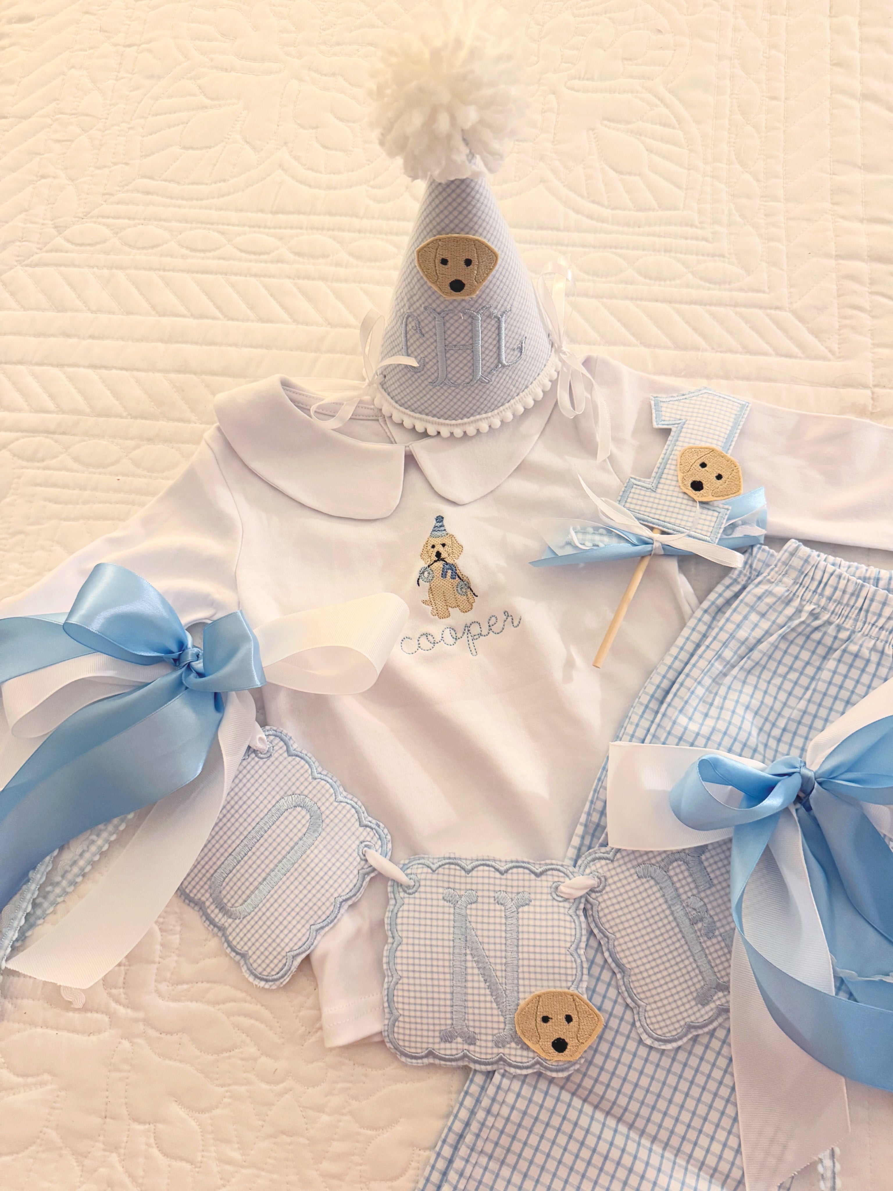 small blue gingham fabric