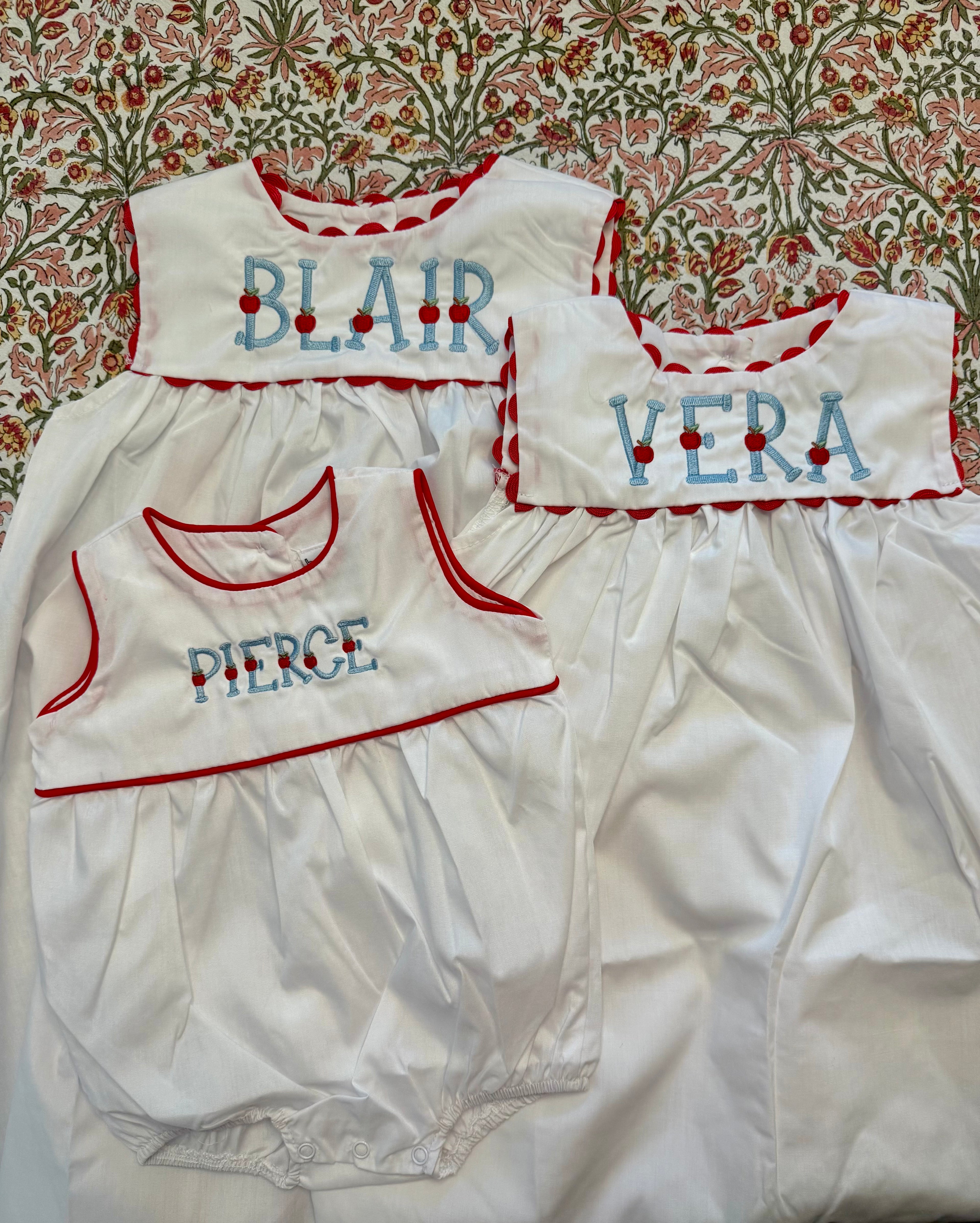 Back to School Ric-Rac Bubble/Dress