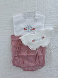Embroidered Scalloped bib
