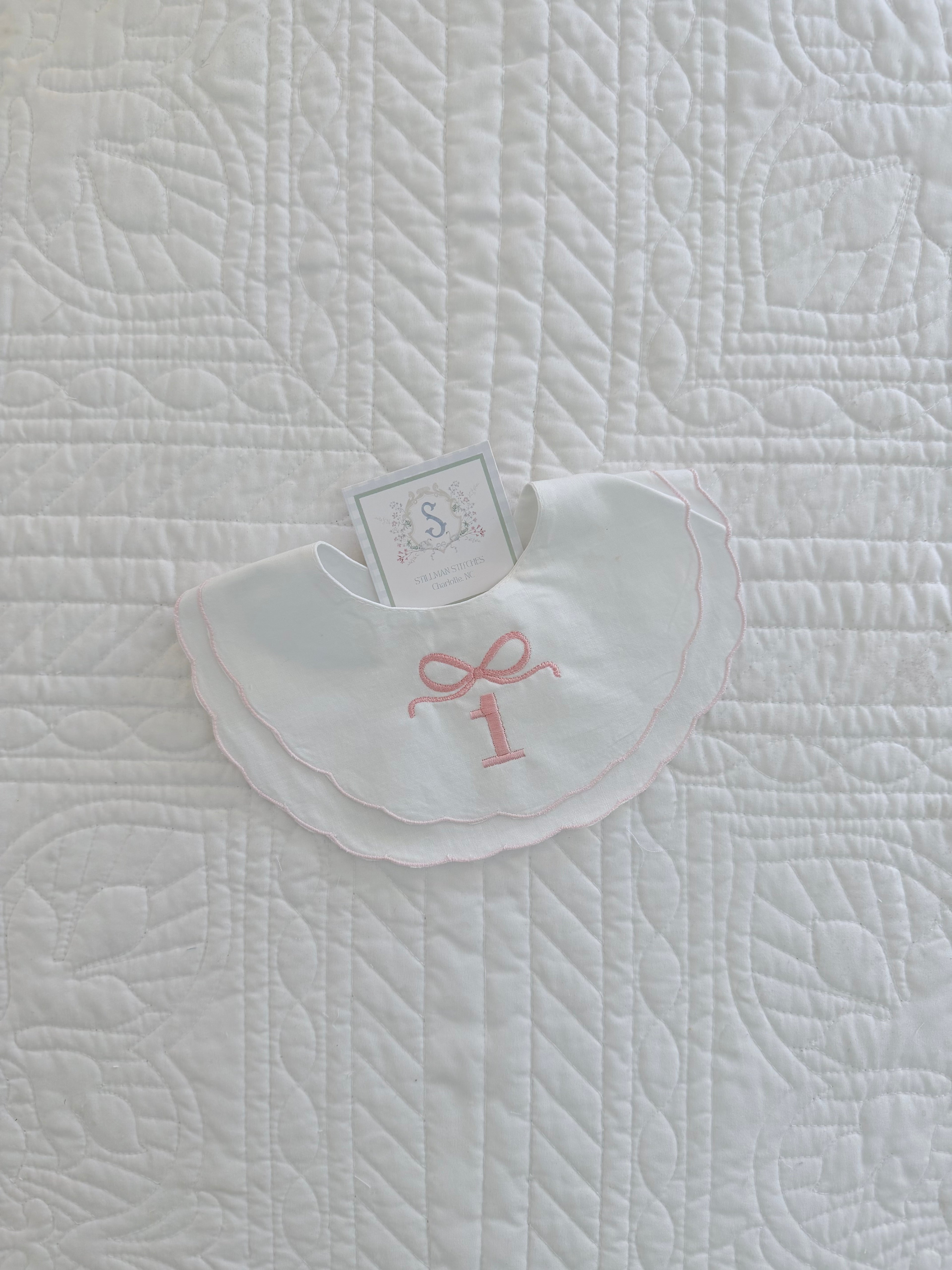 Embroidered Heirloom Bib