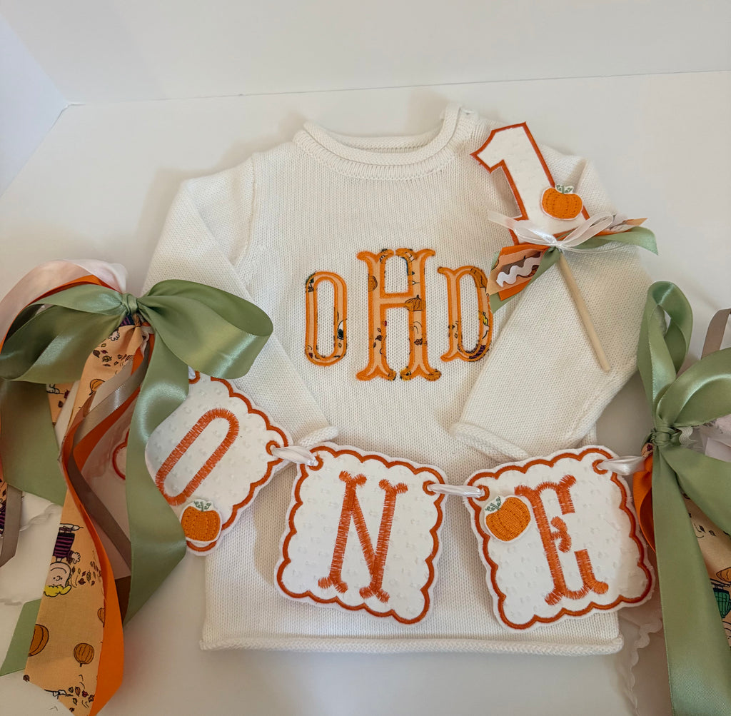 Custom First Birthday Set