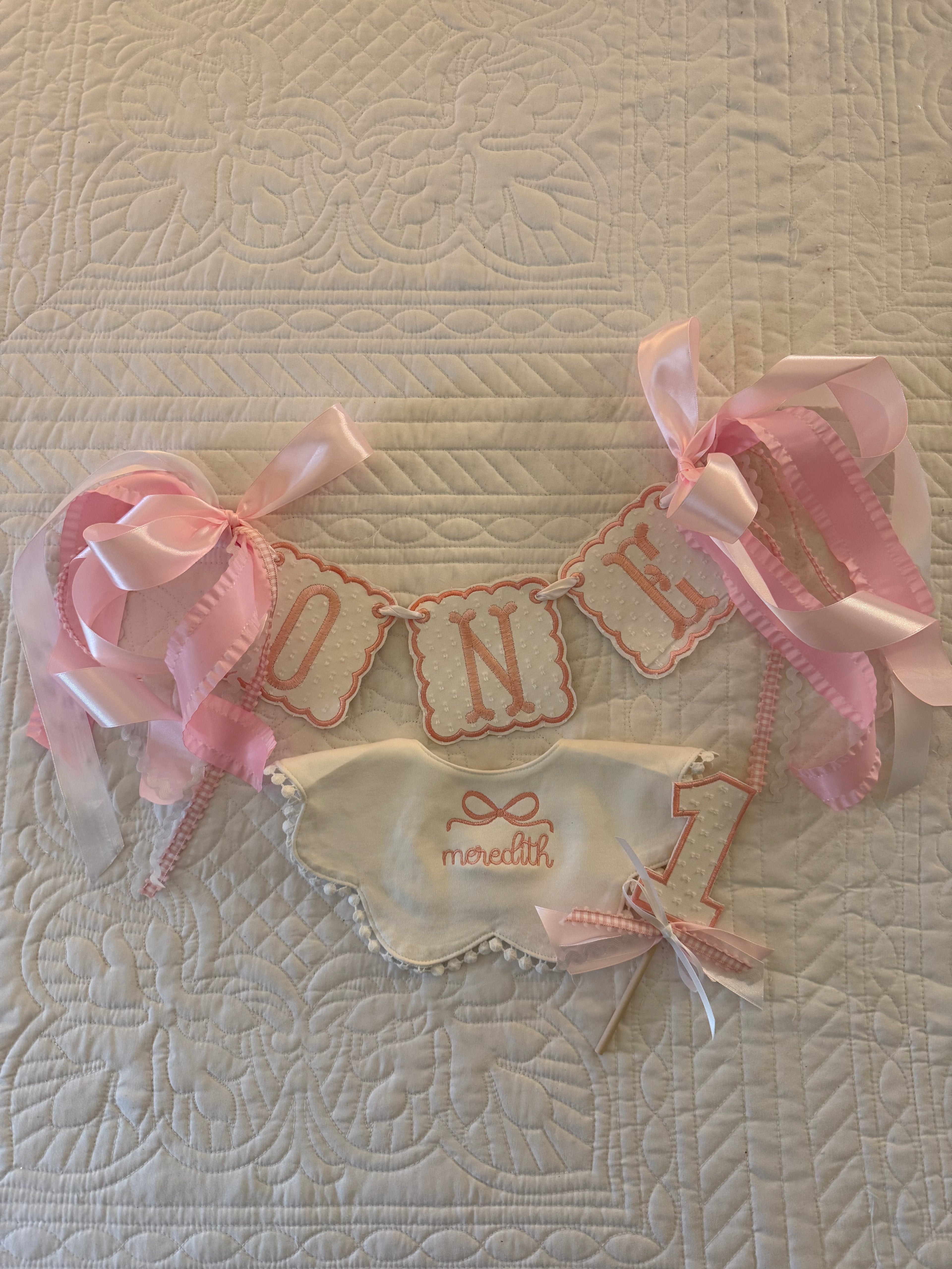 Classic Girl's First Birthday Set