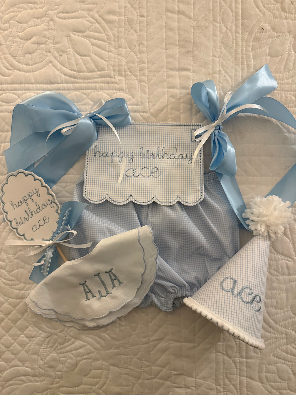 Classic Boy's First Birthday Set