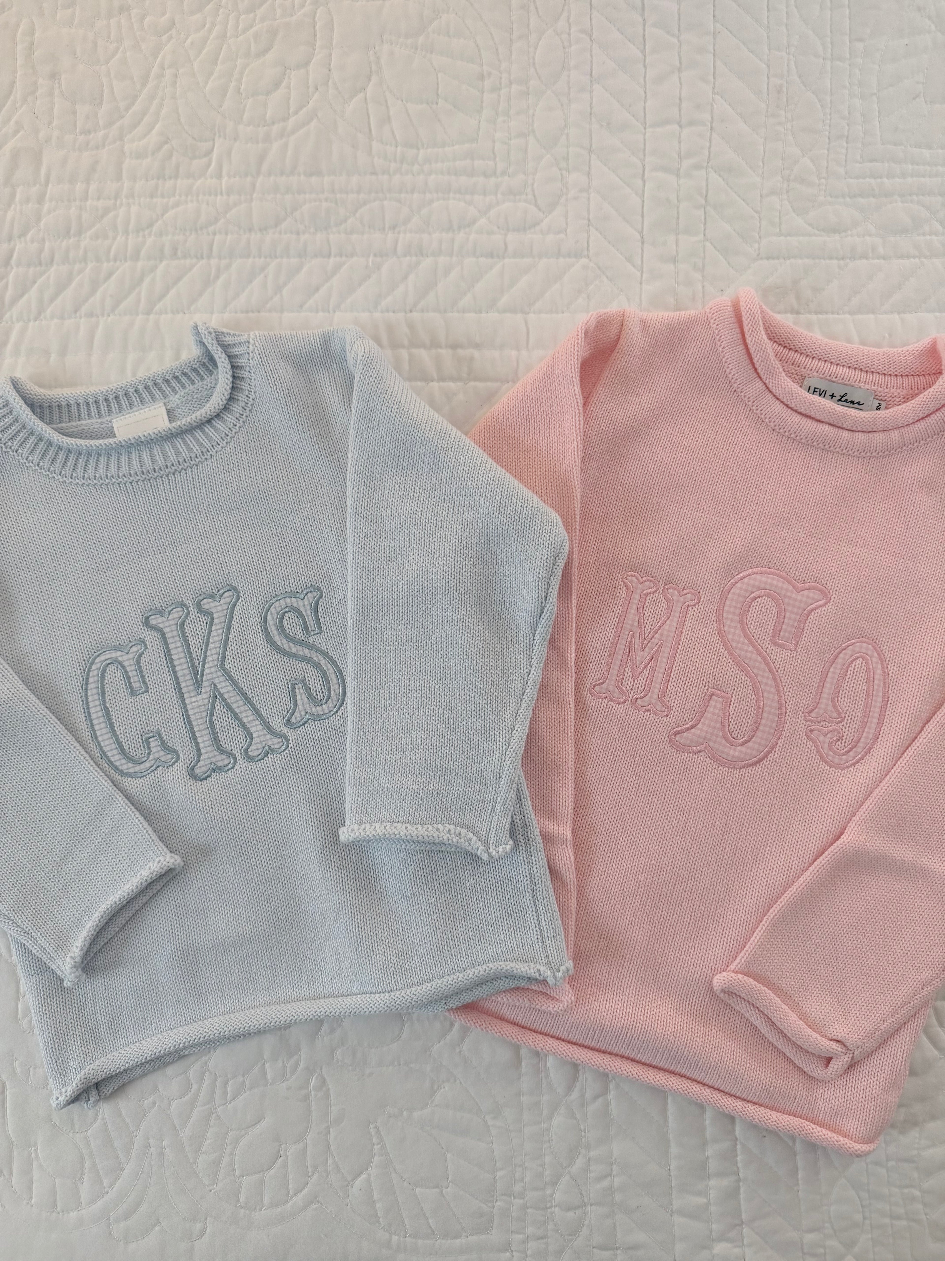 Monochromatic Applique Rollneck Sweater