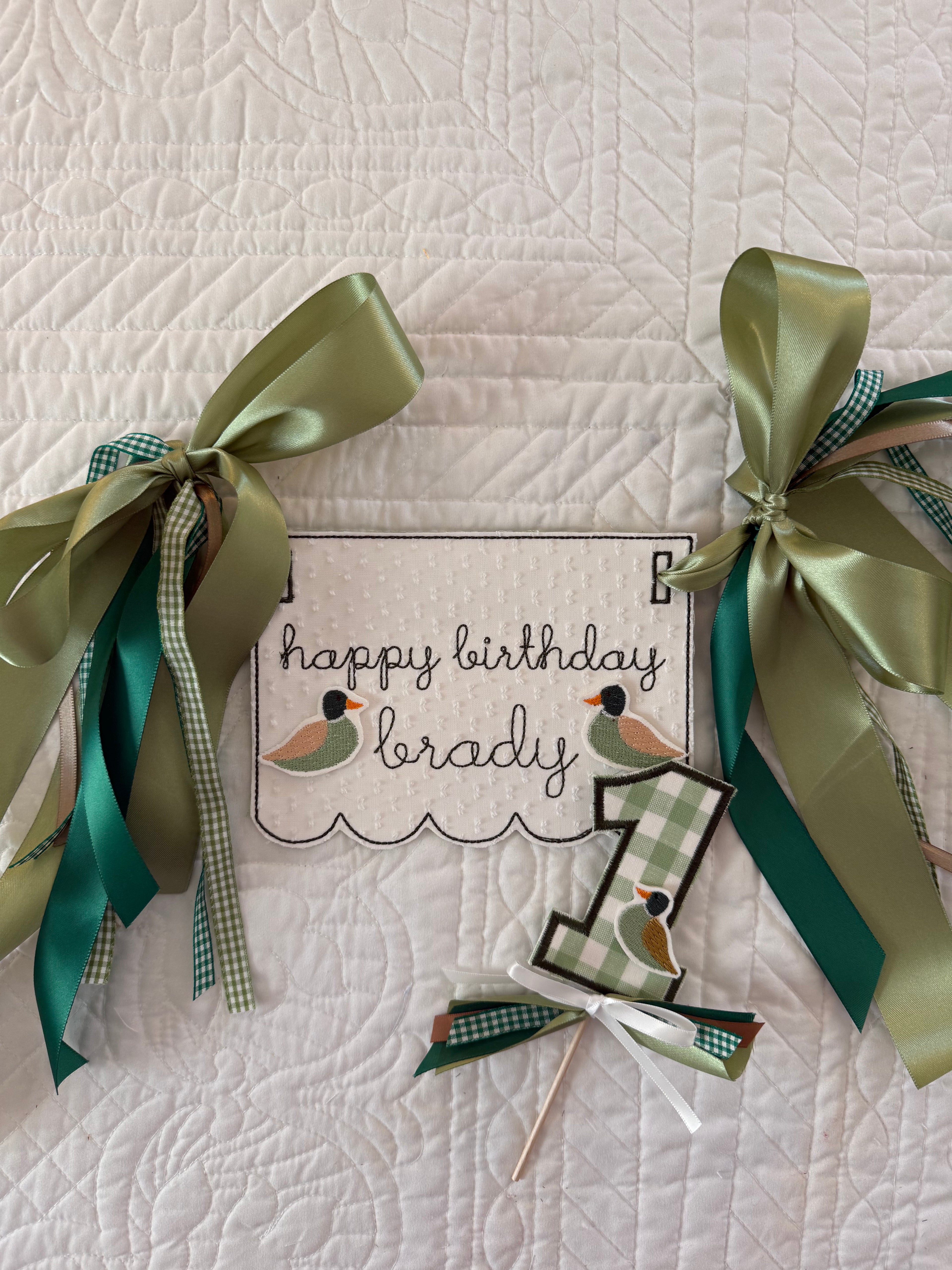 Individual Custom High Chair Banner