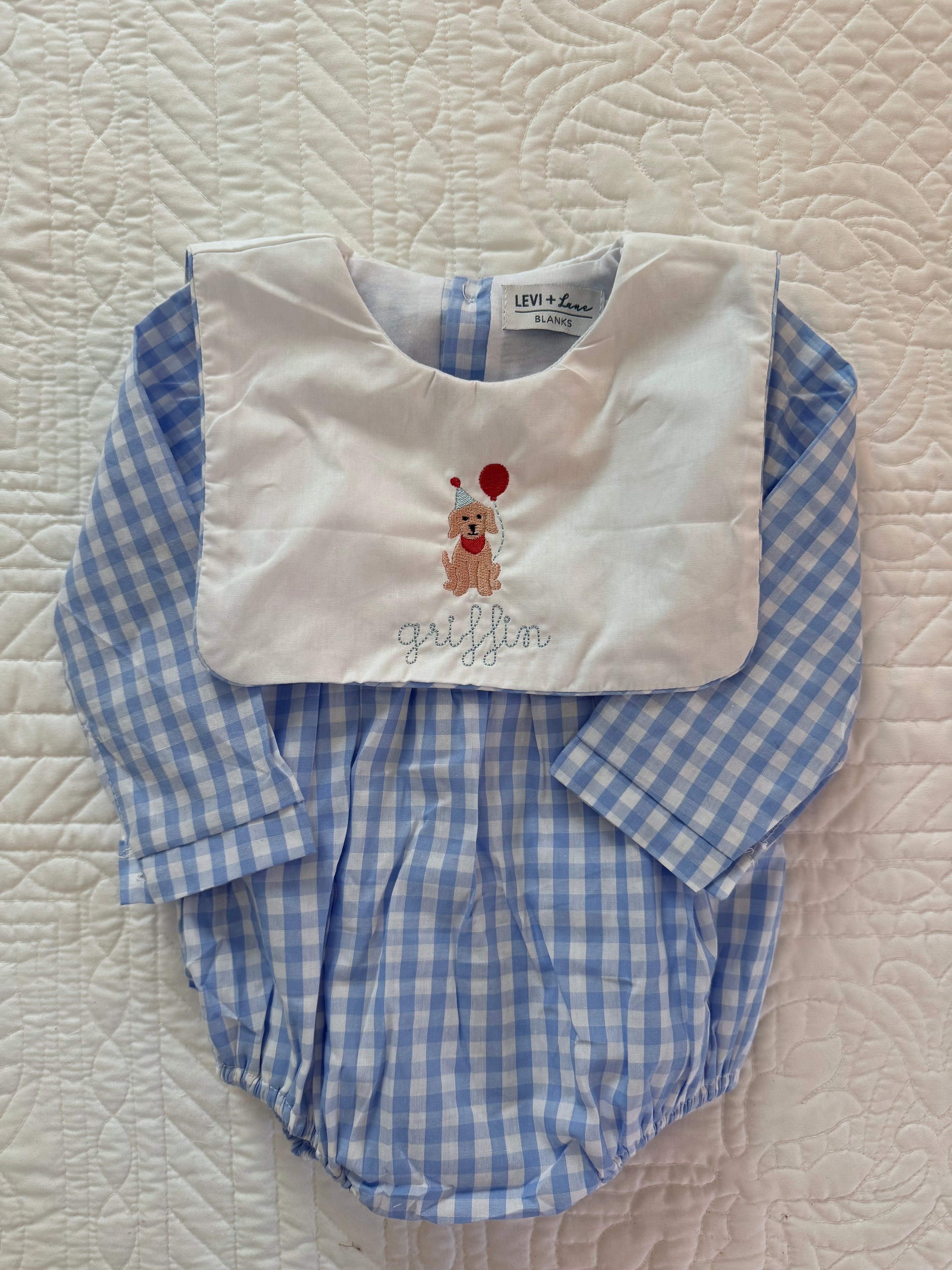 Custom Embroidered First Birthday Outfit