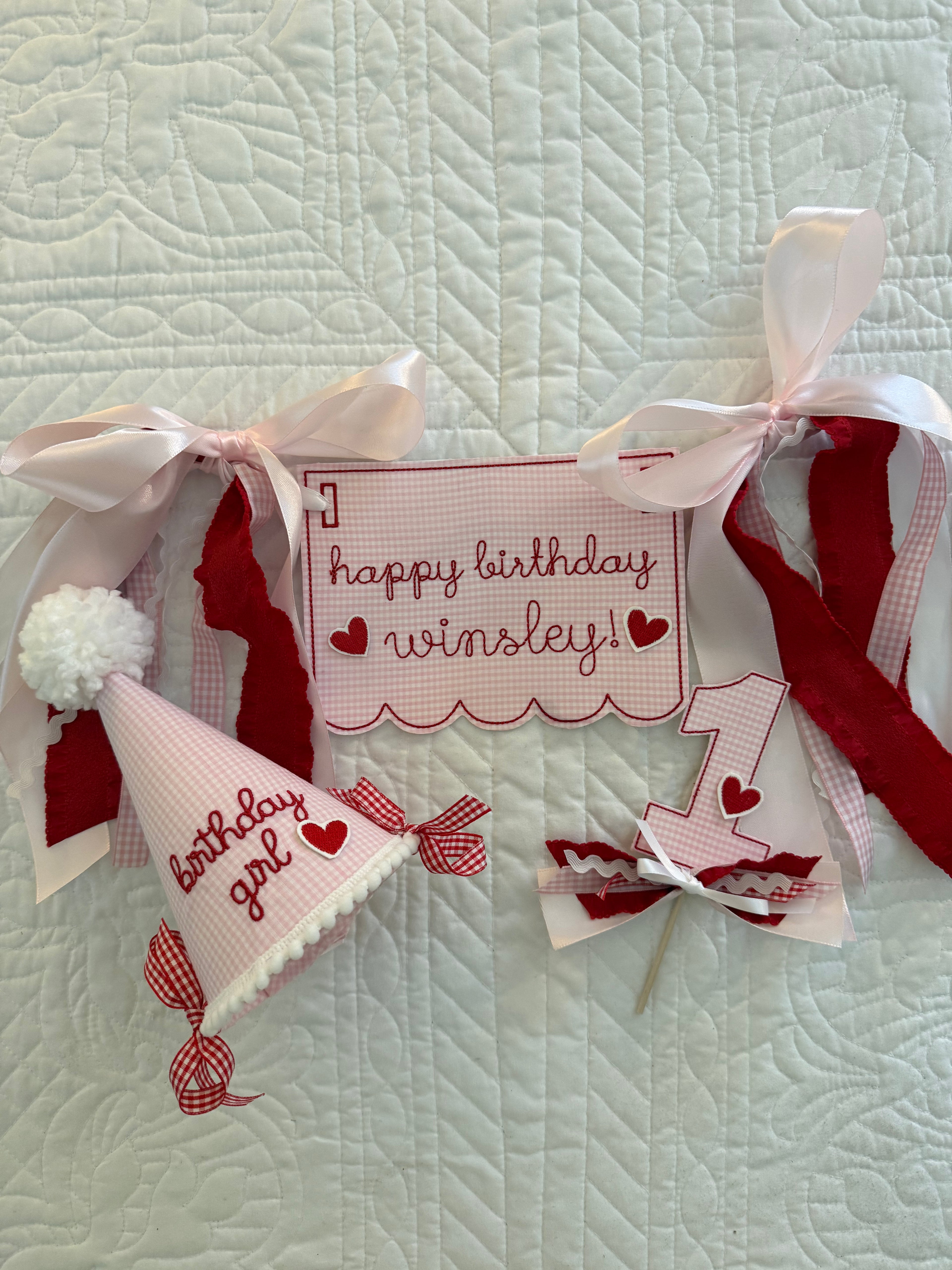 Individual Custom High Chair Banner