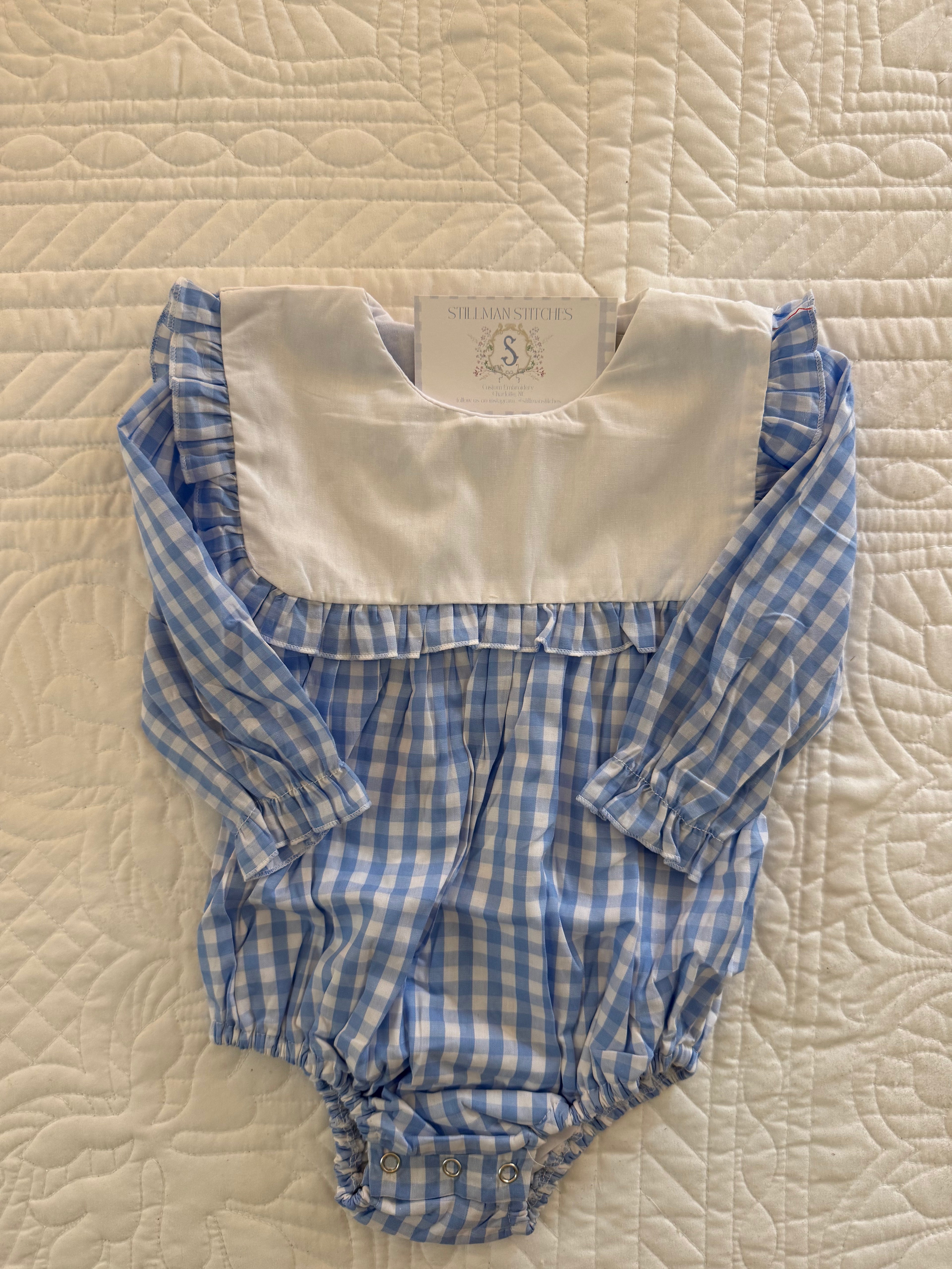 Custom Embroidered First Birthday Outfit