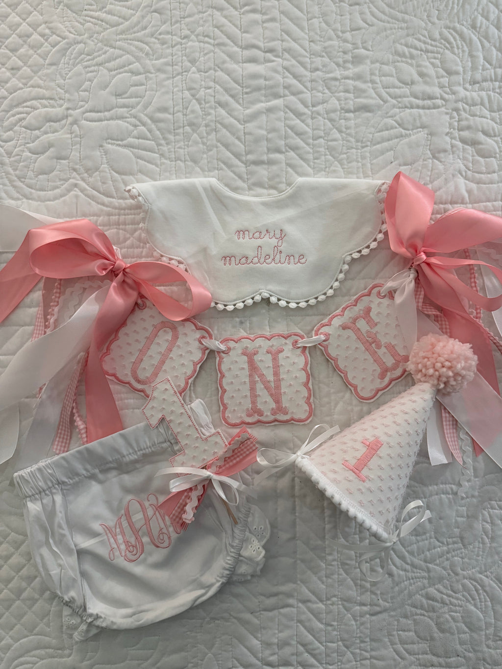 Classic Girl's First Birthday Set