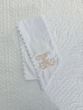 Embroidered Ricrac Trim Wreath Sash