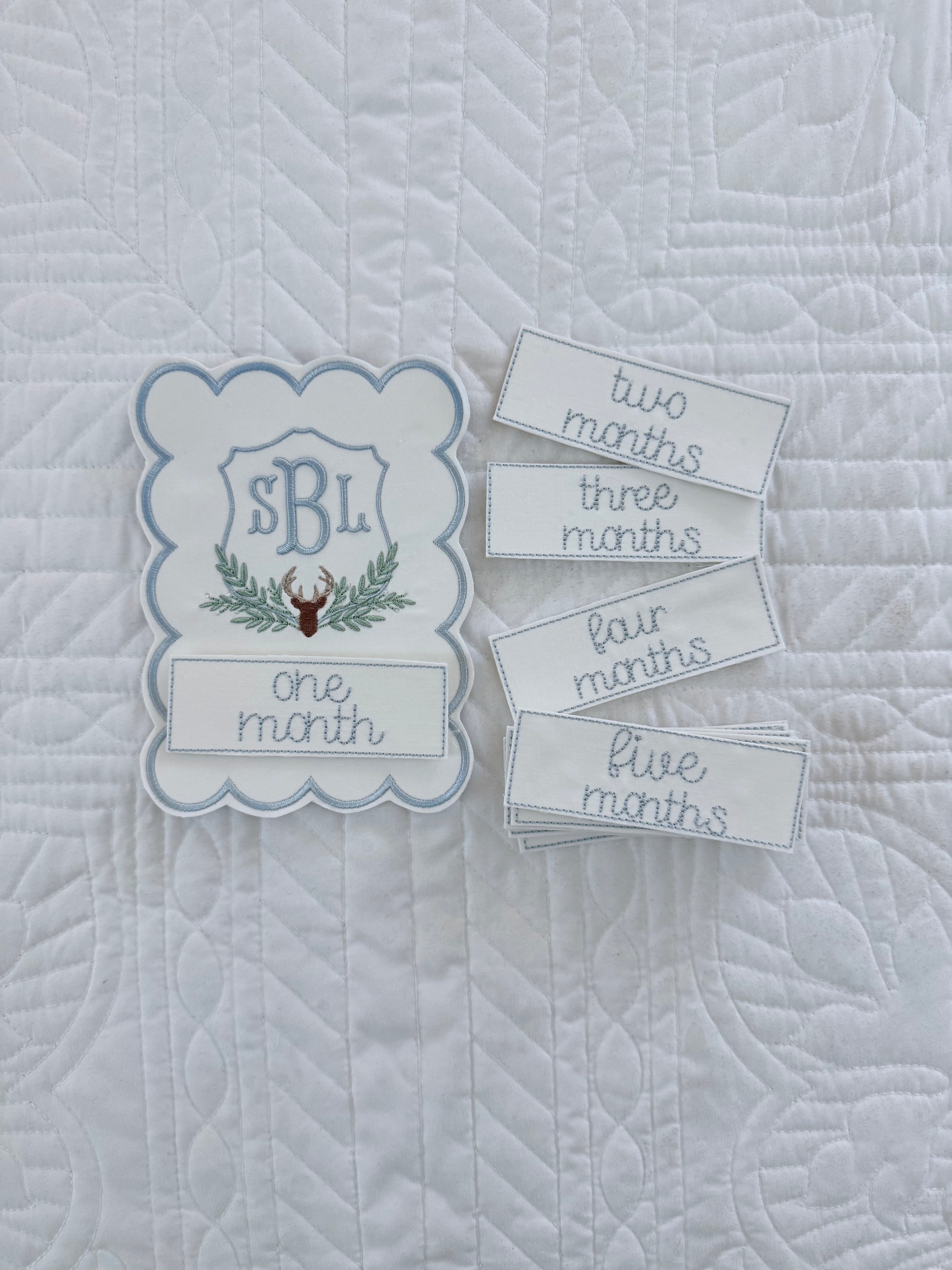 Interchangeable Monthly Milestone Card