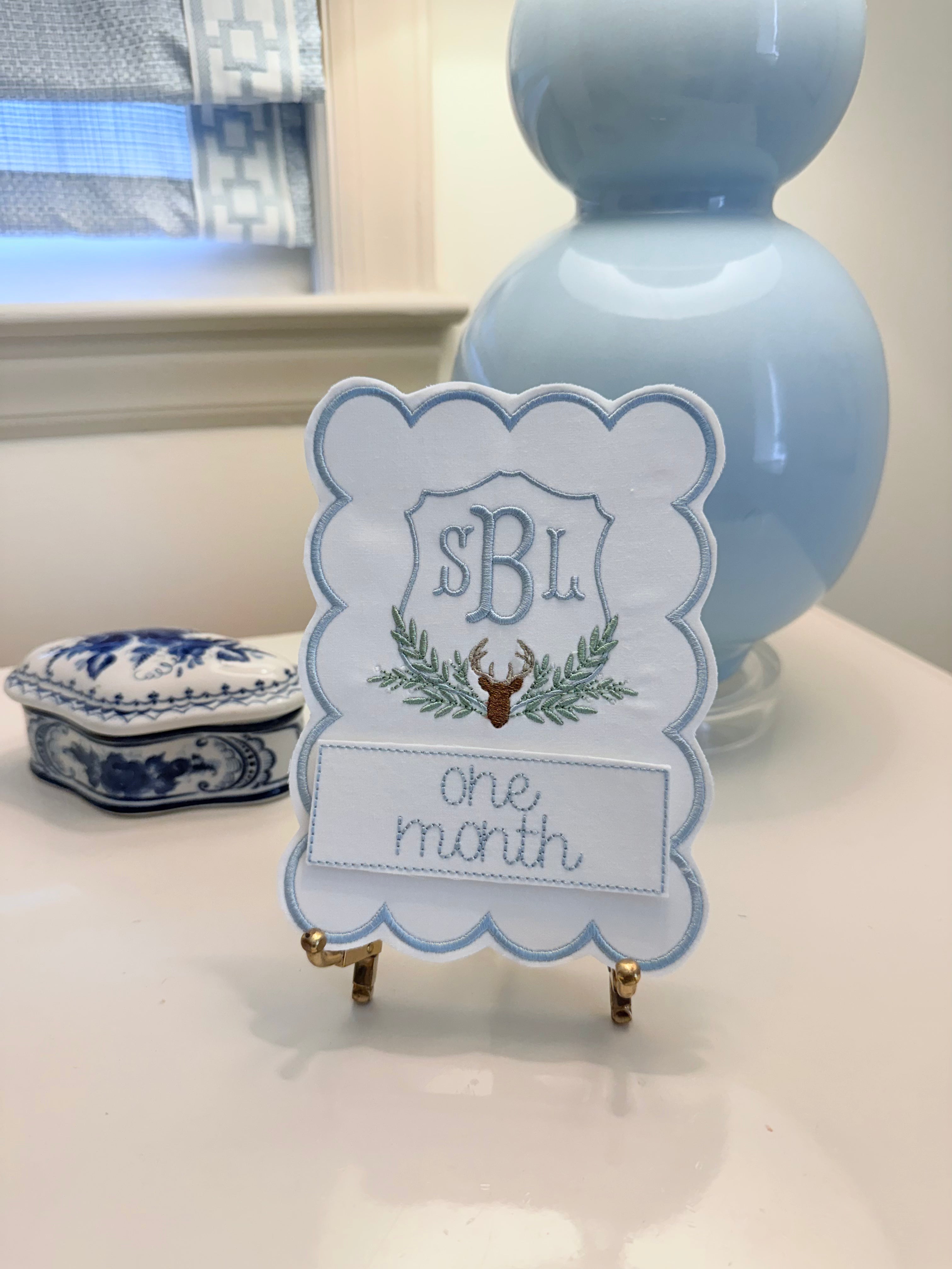 Interchangeable Monthly Milestone Card