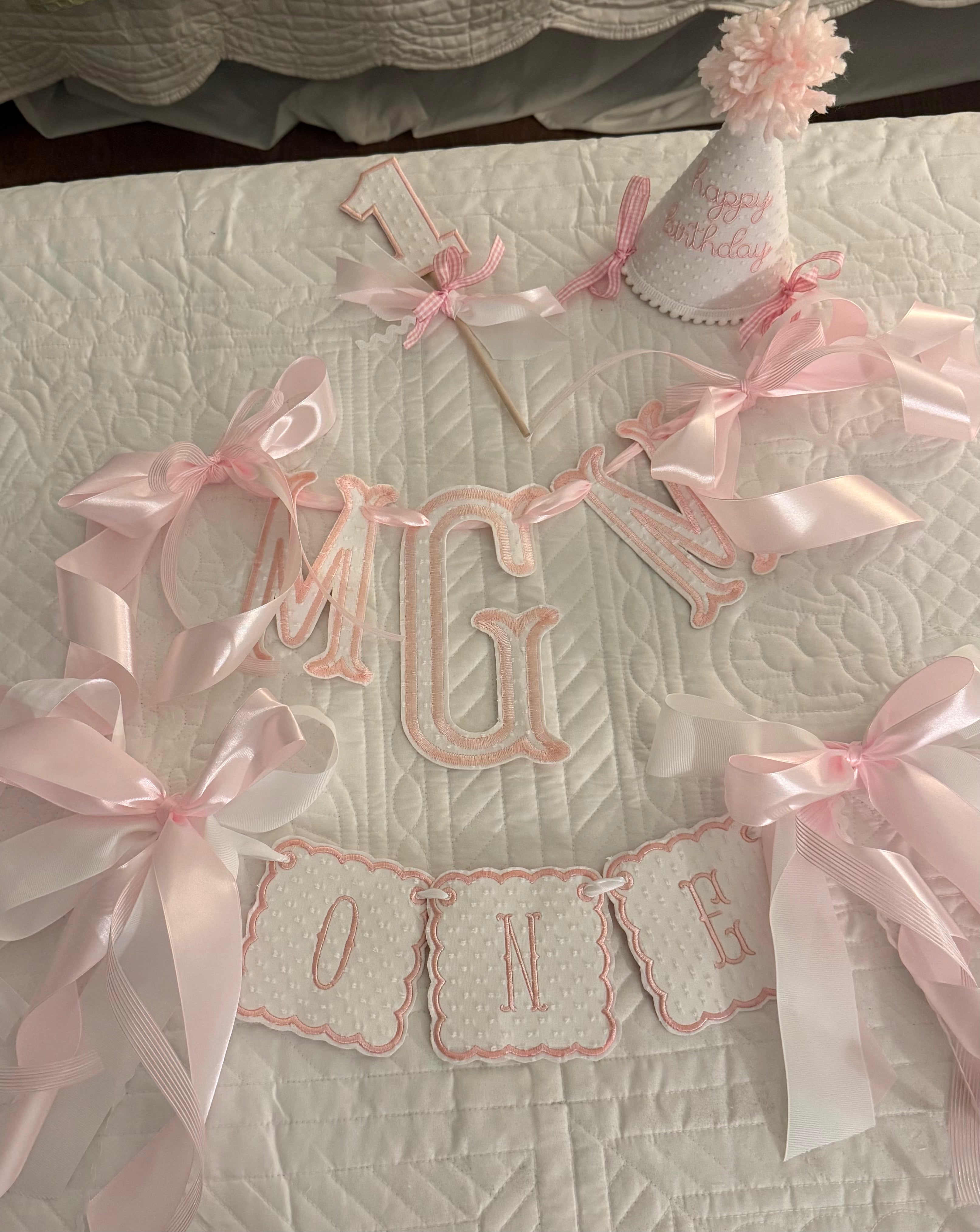 Classic Girl's First Birthday Set